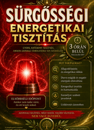 🚨Sürgősségi Energetikai Tisztítás ( Online )